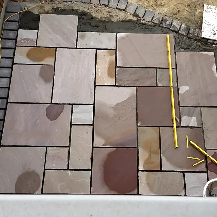 Autumn Brown Indian Sandstone Paving