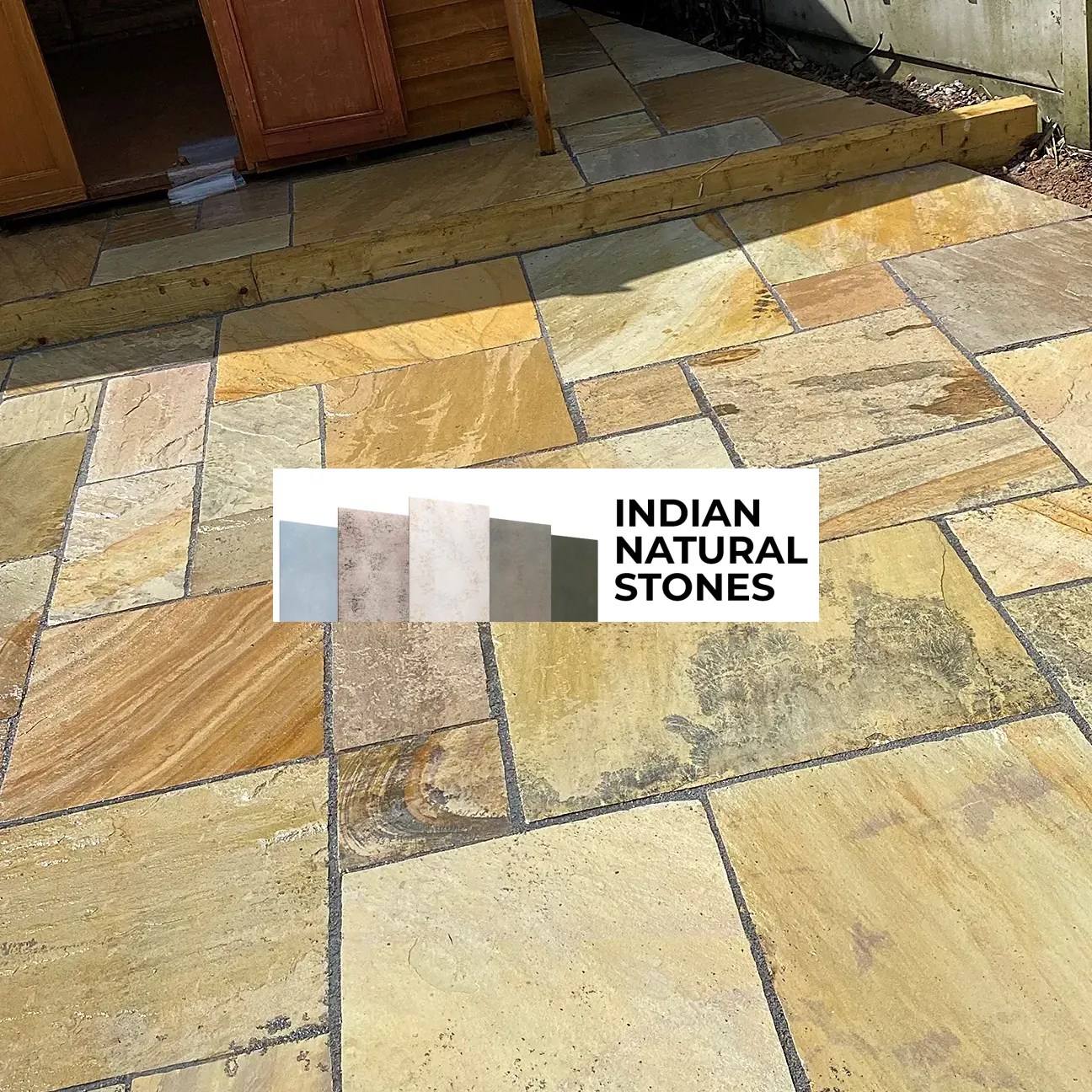 Fossil Mint Indian Sandstone Paving