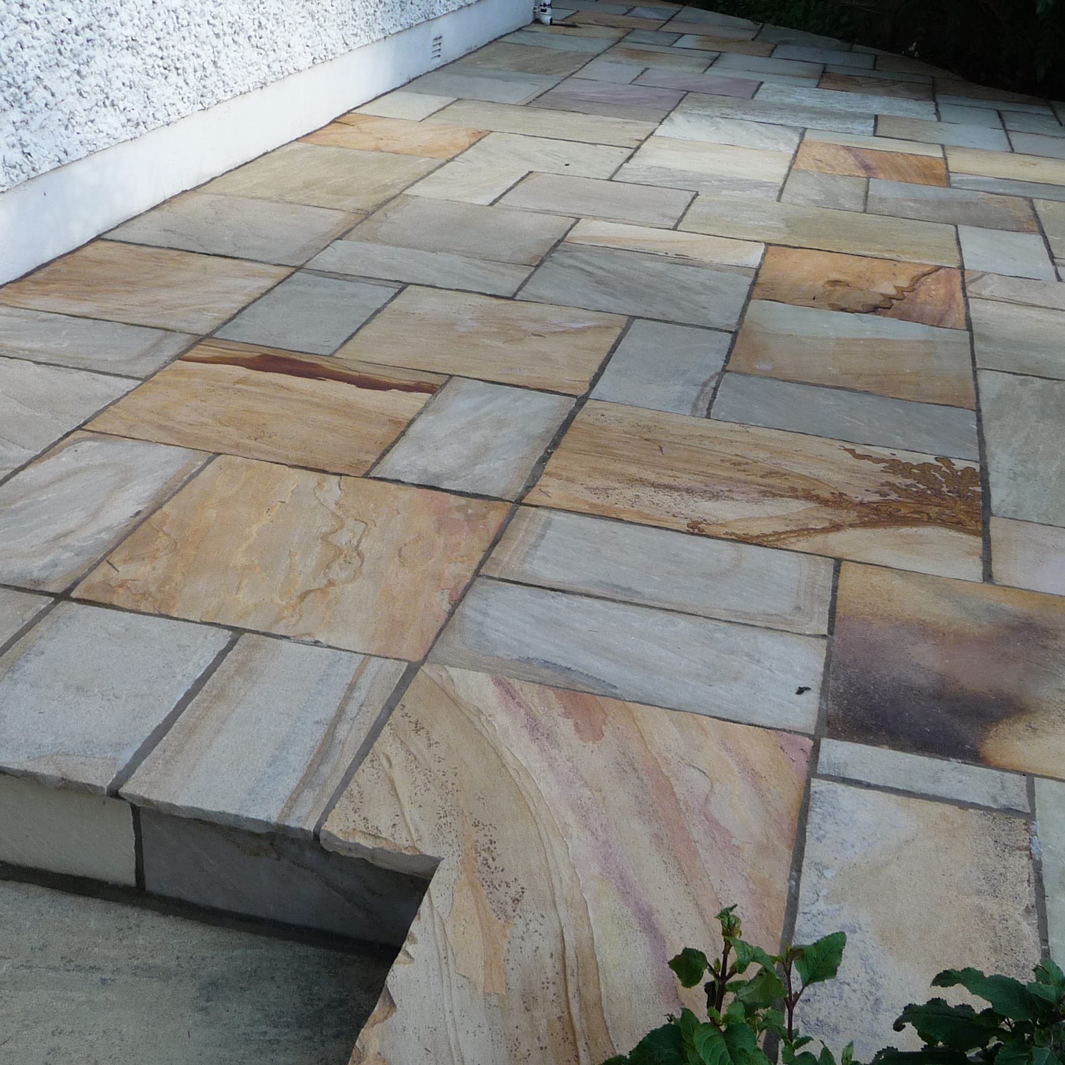 Tint Mint Indian Sandstone Paving