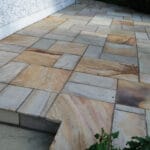 Indian Natural Stones premium basalt stone paving with natural textured surface and durable finish, ideal for outdoor flooring, patios, and modern architectural landscaping applications.