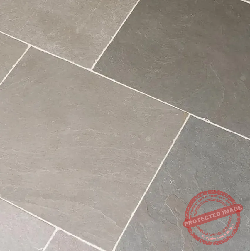 Indian Natural Stones Kurnool Grey limestone with natural smooth texture for flooring, paving, and wall cladding applications.