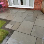 Indian Natural Stones Kurnool Grey limestone with natural smooth texture for flooring, paving, and wall cladding applications.