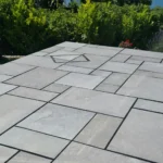 Indian Natural Stones Kurnool Grey limestone with natural smooth texture for flooring, paving, and wall cladding applications.