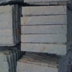 Indian Natural Stones Lime Green limestone with natural textured surface for flooring, wall cladding, and paving applications.