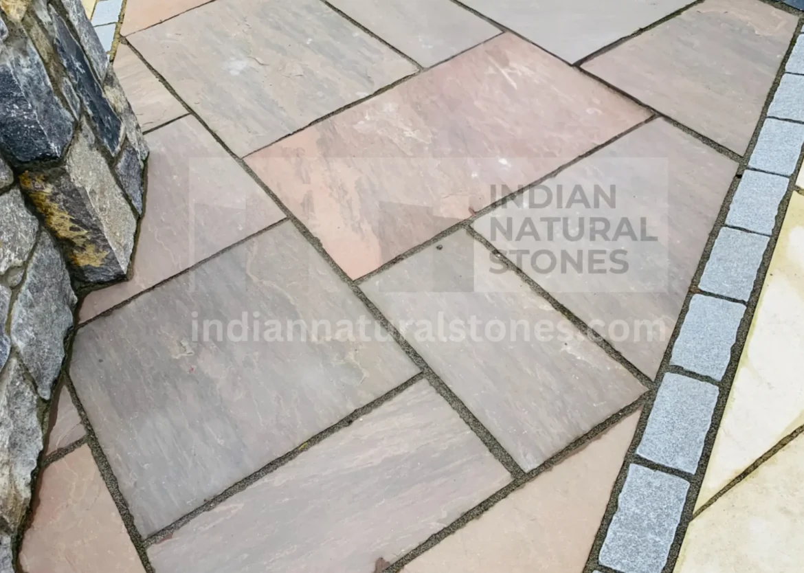 Natural Autumn Brown Indian Sandstone tiles by Indian Natural Stones used for durable and aesthetically pleasing.