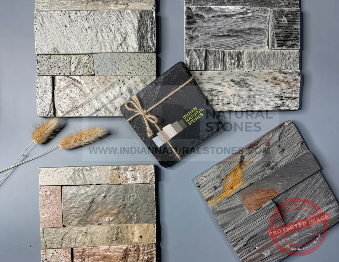 indian natural stones Premium Indian slate stone collection showcasing natural textures and colors for wall and flooring applications