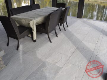 kandla grey sandstone pavers Indian Natural Stones Kandla grey sandstone paving with natural textured surface and elegant grey tones, ideal for outdoor patios, pathways, and landscaping applications.