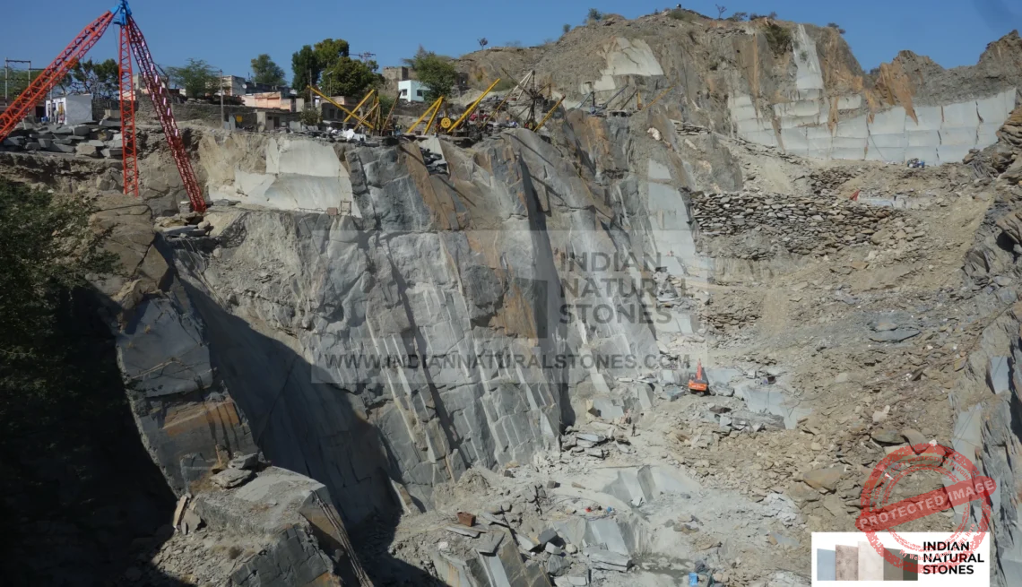 slates from Indian natural stones Indian slate quarry showcasing natural stone extraction and premium slate blocks