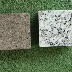 Natural granite cobblestone pavers in mixed colors with smooth finish for outdoor paving by Indian Natural Stones.