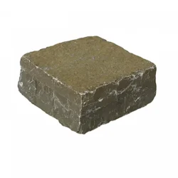 Kota brown natural stone cobblestone with rough edges and textured surface for outdoor paving by Indian Natural Stones.