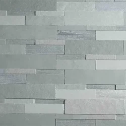 Light Grey natural stone ledger wall panels for contemporary wall cladding by Indian Natural Stones