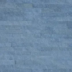 Blue natural stone ledger panels for modern interior and exterior wall cladding by Indian Natural Stones