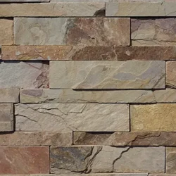 Natural multicolor slate ledger stone panels for interior and exterior wall cladding by Indian Natural Stones