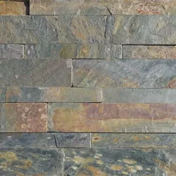Natural multicolor slate ledger stone wall panels for decorative wall cladding by Indian Natural Stones