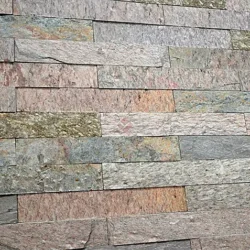Natural sandstone ledger stone wall cladding panels for modern interior and exterior walls by Indian Natural Stones