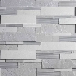 Natural grey sandstone ledger stone wall cladding panels by Indian Natural Stones