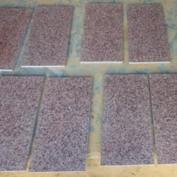 Jhansi Red Granite flamed finish natural stone paving slabs by Indian Natural Stones