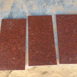 New Imperial Red granite natural stone paving slabs with polished finish for outdoor flooring by Indian Natural Stones