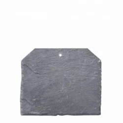 Rectangular slate roofing tile with beveled top corners by Indian Natural Stones