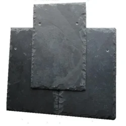 Black slate roofing tiles by Indian Natural Stones