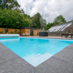 Natural swimming pool flooring tiles from Indian Natural Stones for luxury pool environments
