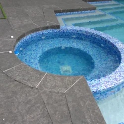 Black Basalt Pool Tiles design by Indian Natural Stones for residential and commercial spaces