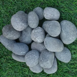 Black Marble Pebbles supplied by Indian Natural Stones for landscaping projects