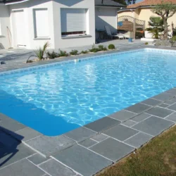 Premium Deoli Green Pool Tiles from Indian Natural Stones for swimming pool edging