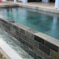Premium outdoor swimming pool tile solutions by Indian Natural Stones for modern architecture