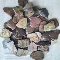 Natural landscaping stone pebbles from Indian Natural Stones in Forest Fire Flat Pebbles