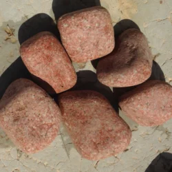 Indian Natural Stones Lakha Red Granite Pebbles for elegant outdoor flooring and garden design