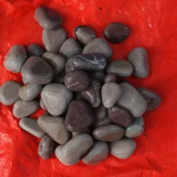 Modern patio landscaping with Lime Pink Pebbles stones by Indian Natural Stones
