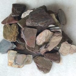Indian Natural Stones Multicolor Peacock Flat Pebbles for garden décor and exterior applications