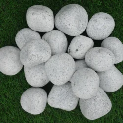 Mystique White Granite pebbles by Indian Natural Stones for landscaping and water features
