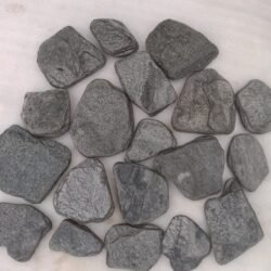 High-quality Silver Shine Flat Pebbles from Indian Natural Stones for commercial and residential projects
