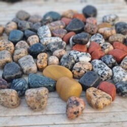 Indian Natural Stones Multicolor Unpolished Pebbles for modern garden and décor applications