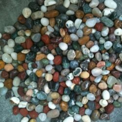 Multicolored Tumbled Polished Pebbles by Indian Natural Stones for decorative landscaping solutions