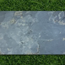 Black Rustic stone veneer sheet with subtle layered texture for modern interiors – Indian Natural Stones