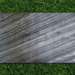 Warm Crisscross Black flexible stone veneer panel with organic stone finish by Indian Natural Stones