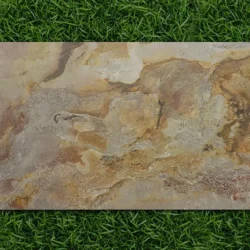 Indian Autumn flexible stone veneer sheet featuring dramatic natural patterns and warm earthy tones by Indian Natural Stones