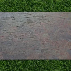 Flexible stone veneer sheet in Multicolor Peacock featuring natural mineral patterns by Indian Natural Stones
