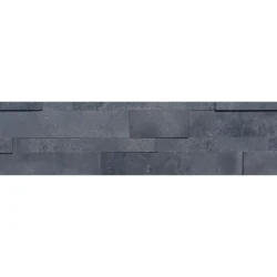 3D peel and stick stone wall panels in Dark Grey finish for interior wall design – Indian Natural Stones