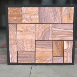 Rainbow flexible stone veneer sheet showcasing soft sandstone texture by Indian Natural Stones