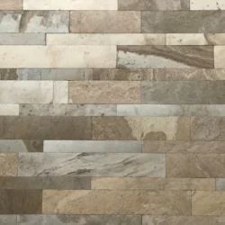 3D peel and stick stone wall panel in Tan finish for interior wall application by Indian Natural Stones