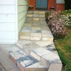 Indian autumn natural stone paving slabs used for outdoor pathway and entrance flooring by Indian Natural Stones